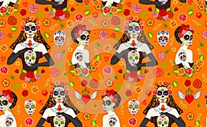 Women Dia Los Muertos