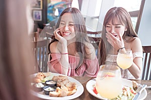 Women dine in restaurant