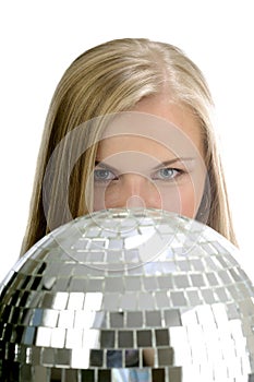Women with disco ball