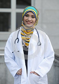 Women Doctor smile to camera