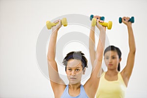 Women doing workout