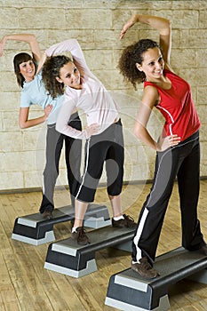 Women exercising