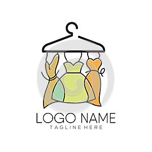 Women fashion logo and icon design