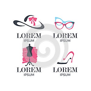 Women Fashion Logo Set