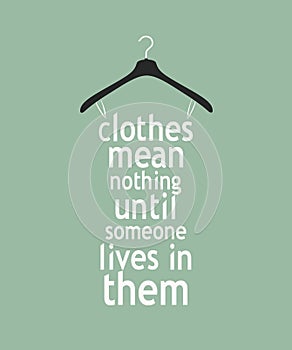 Women fashion stylized dress from  quotes