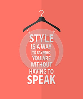 Women fashion stylized dress from quotes
