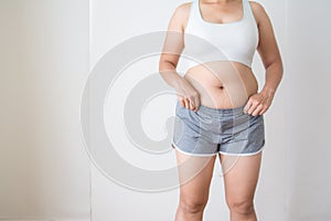 Women fat with belly fat