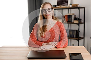 Women freelancing on laptop