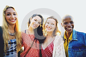 Women Friends Bonding Happiness Summer Concept