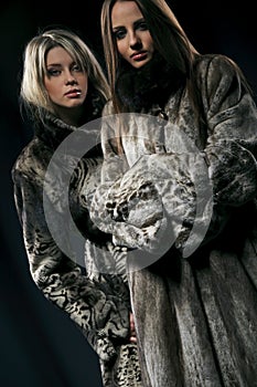 Women in fur coats