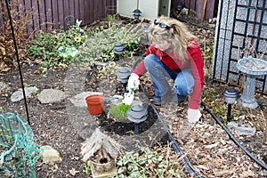 Women gardening