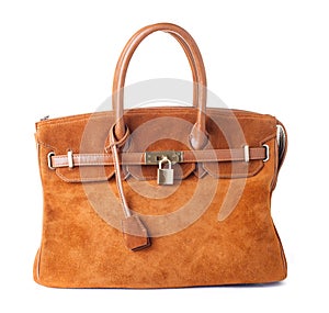 Women handbag isolated on a white