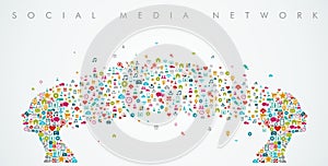 Women heads shape social media network composition