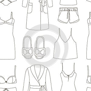 Women homewear, sleepwear and underwear pattern