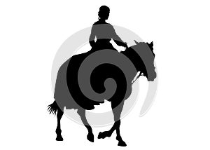 Women on horse three