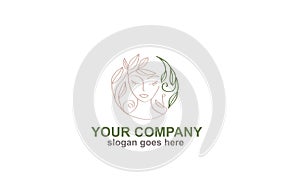 Women Logo Abstract Beauty Spa Salon