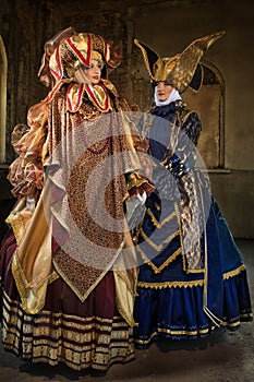 Women in medieval costume