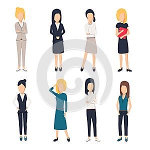 Women in office clothes. Beautiful woman in business clothes. Businesswomen picture,