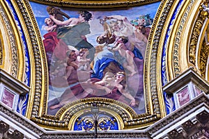 Women Painting Saint Agnese In Agone Church Basilica Rome Italy photo