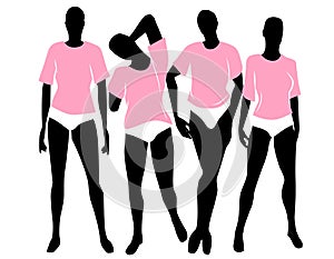 Women Pink T-Shirts Bloomers