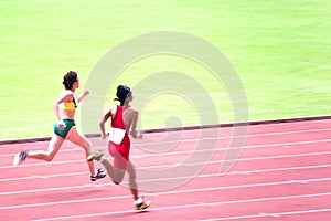 Women's 100 Meters for Visually Impaired Persons photo