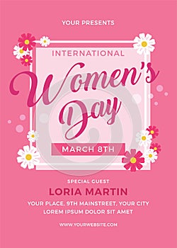 Women`s Day Flyer Template