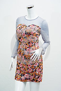 Women`s dresses floral print in the shop