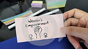 Women& x27;s Empowerment. Girl Power. Gender equality