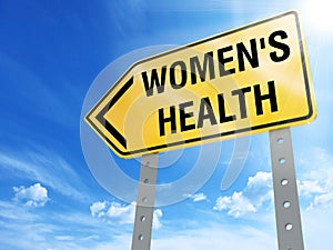 Women`s health sign