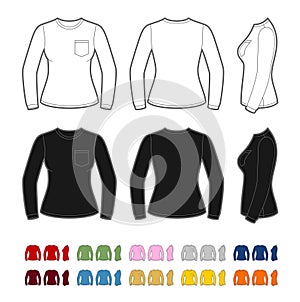 Women`s long sleeve t-shirt