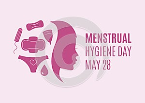 Menstrual Hygiene Day vector photo