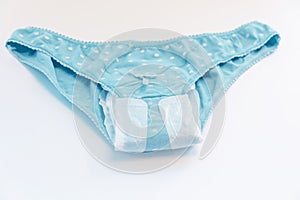 Women`s panties, menstruation