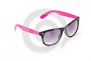 Women's Pink And Black Sun Glasses.