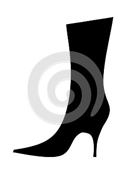 Women`s shoe silhouette