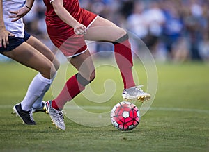 Women's soccer game photo