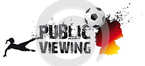 Women's soccer, public viewing