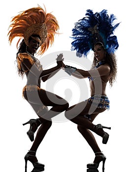Women samba dancer silhouette photo