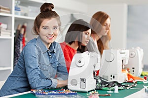 Women in a sewing workshop