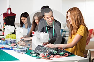 Women in a sewing workshop