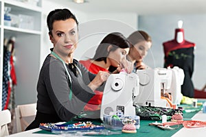 Women in a sewing workshop