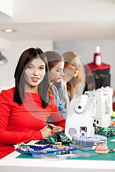 Women in a sewing workshop