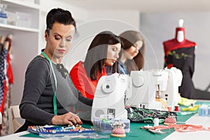 Women in a sewing workshop