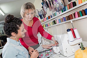 Women in sewing workshop
