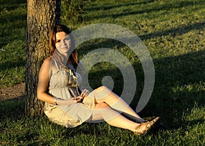 Women sitting in the park