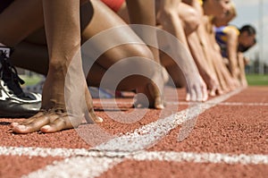 Women At Starting Line Ready To Race