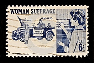 Women Suffrage Postal Stamp