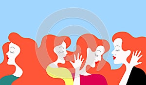 Group of women talking