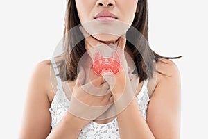 Women thyroid gland control photo