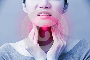 Women with thyroid gland problem
