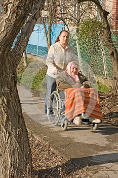 Women on walk.